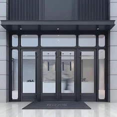 Пролетна врата на алуминиев пода